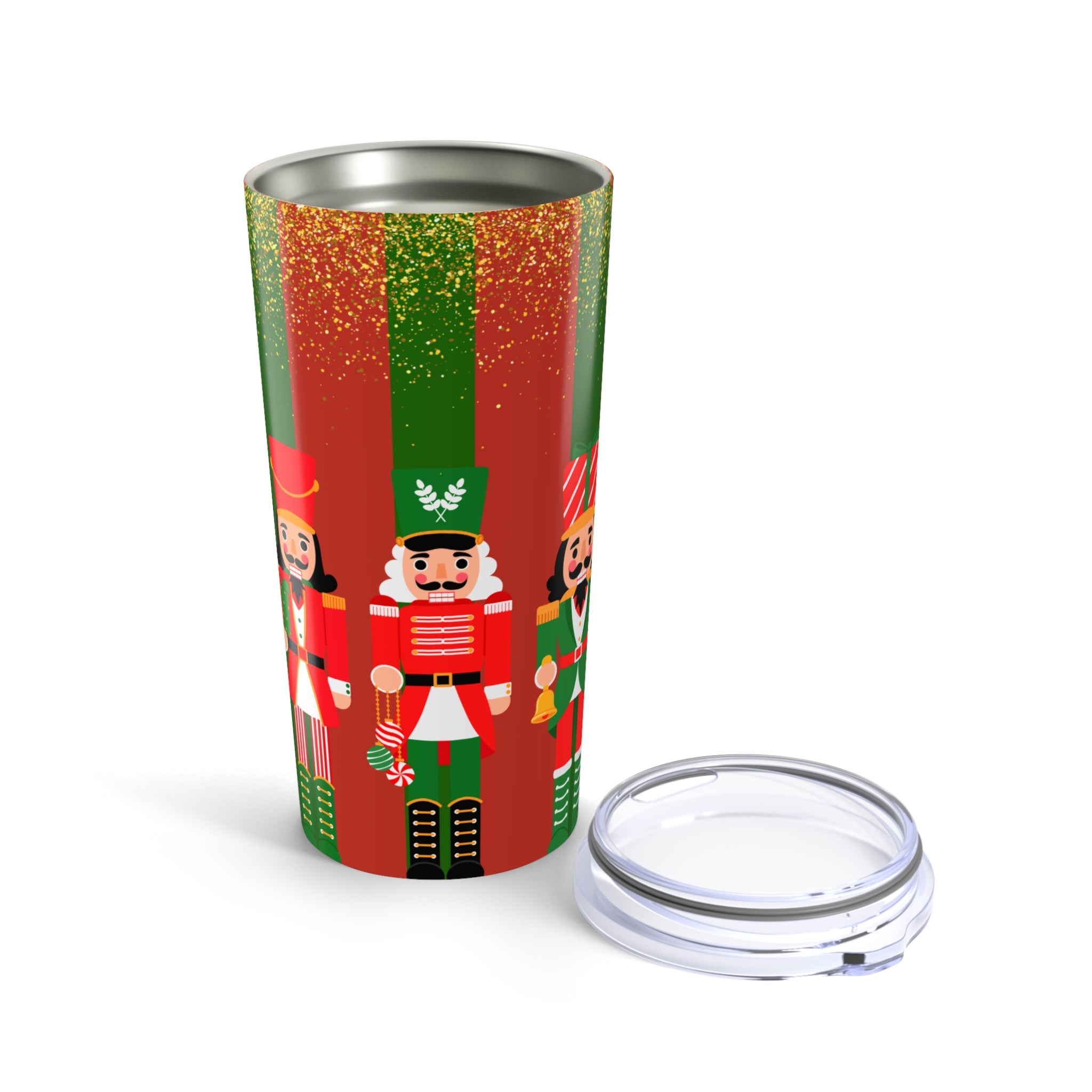 Nutcracker Holiday Tumbler - 20oz, Christmas Drinkware, Festive