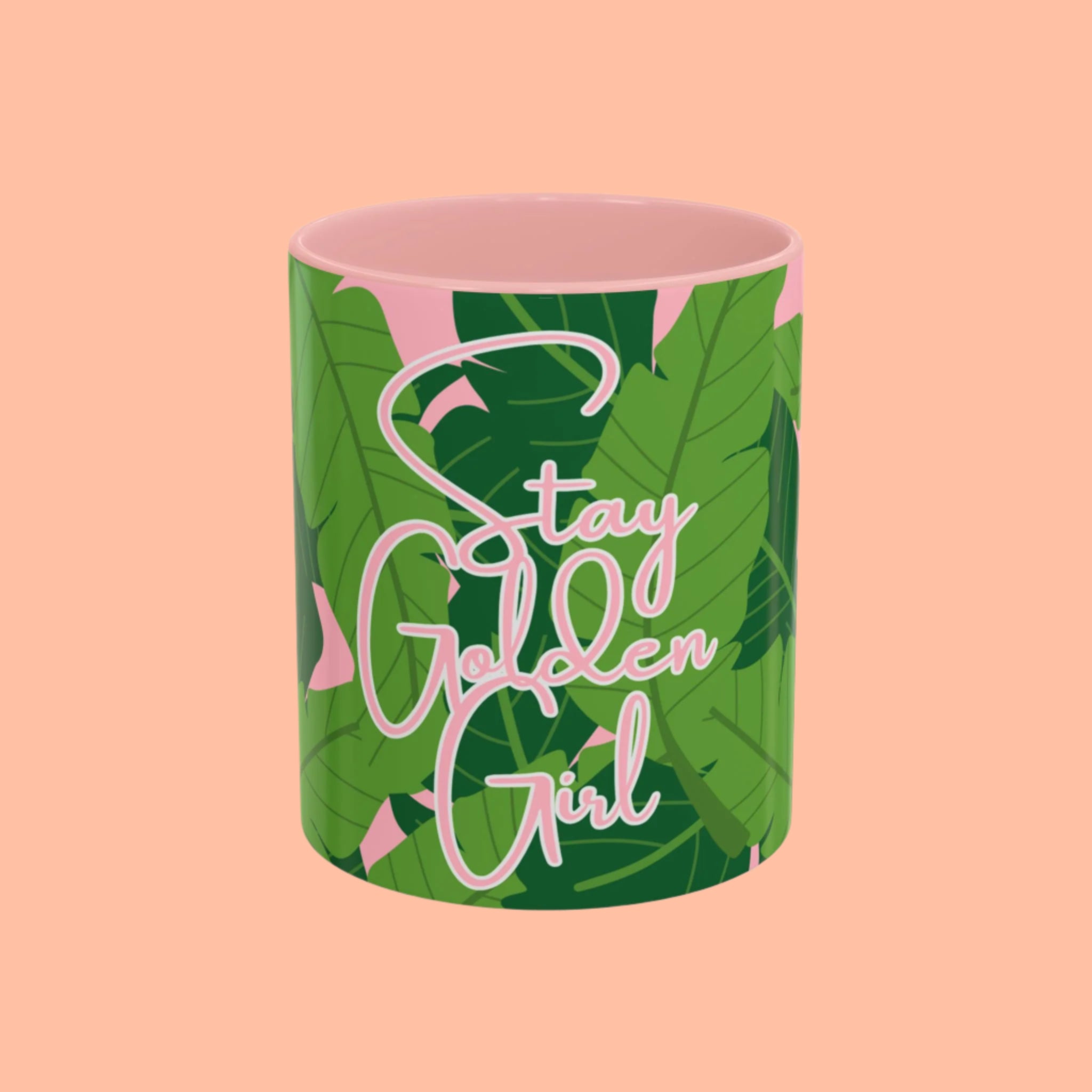 Stay Golden Girl Accent Coffee Mug 11oz