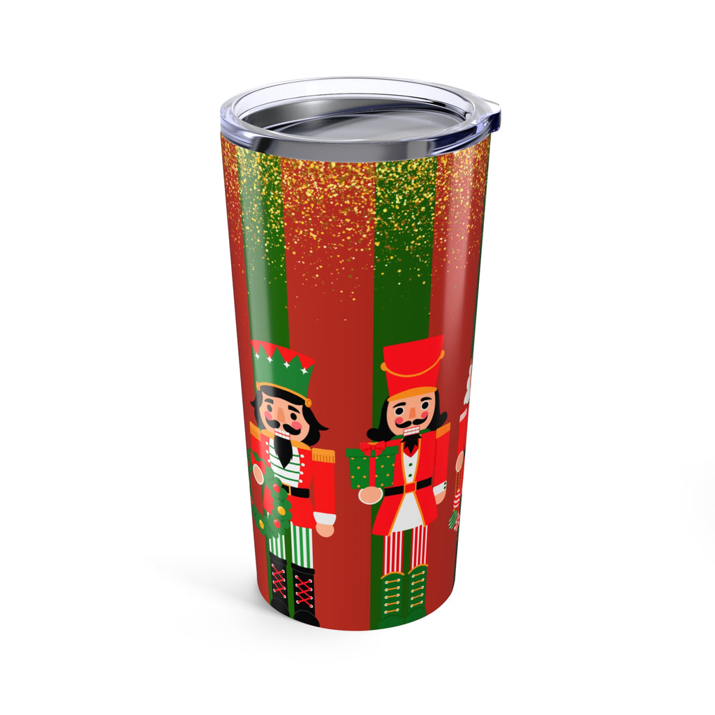 Nutcracker Holiday Tumbler - 20oz, Christmas Drinkware, Festive