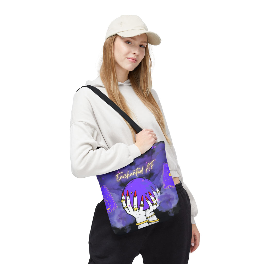 Enchanted AF Tote, Witchy handbag - Can not actually tell your future.