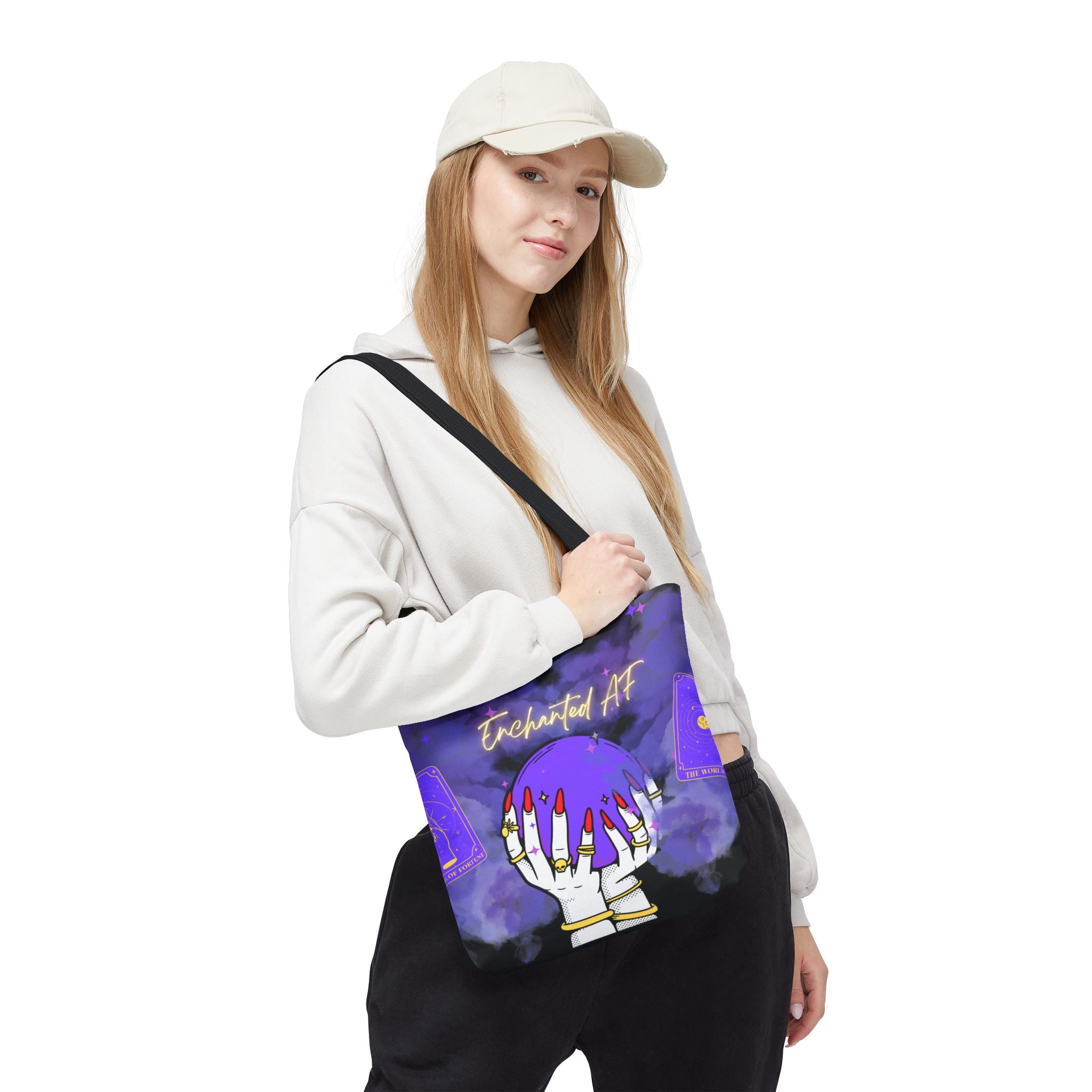 Enchanted AF Tote, Witchy handbag - Can not actually tell your future.