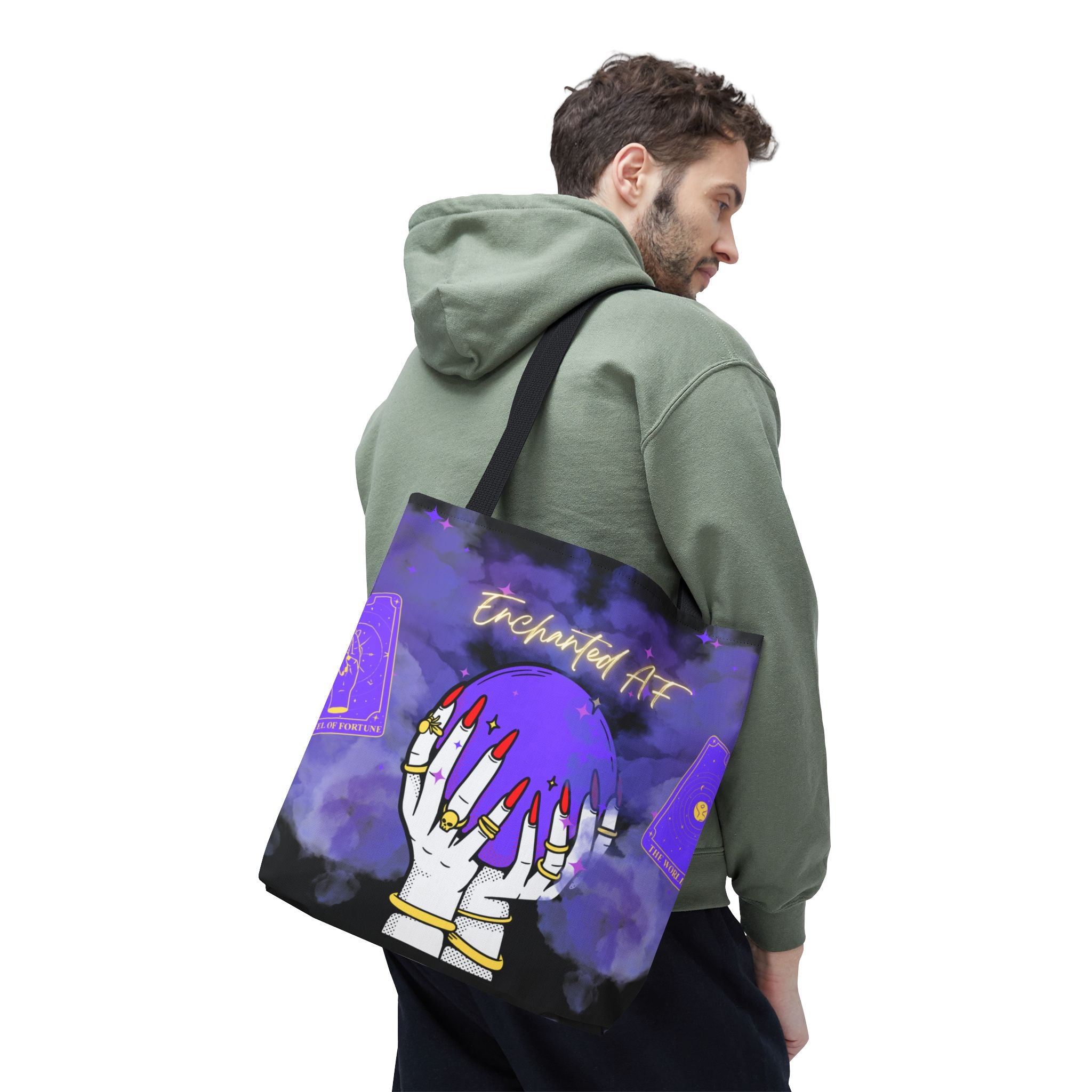 Enchanted AF Tote, Witchy handbag - Can not actually tell your future.
