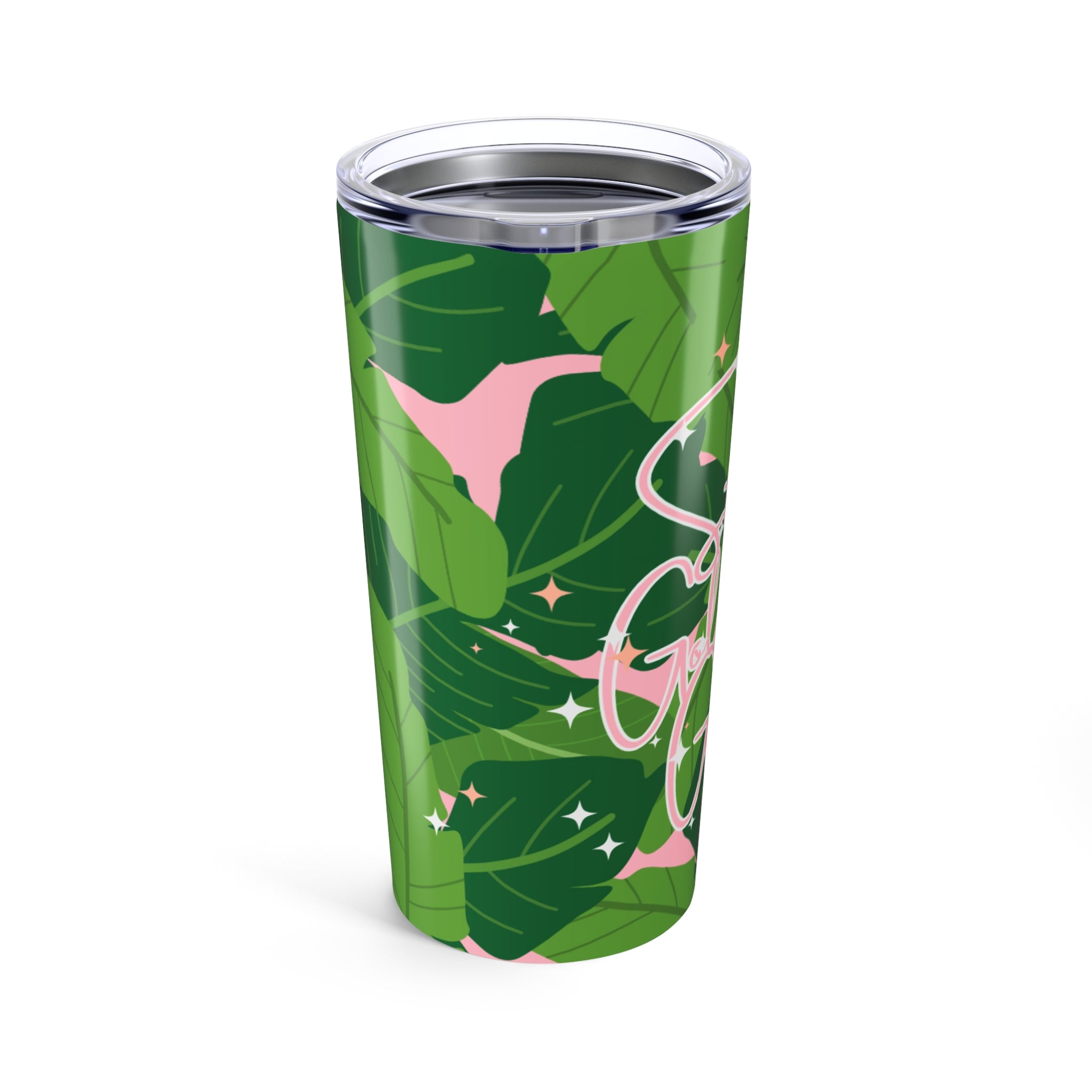 Tropical Leaf Tumbler, Golden Girls Inspired , Stay Golden Girl 20 oz