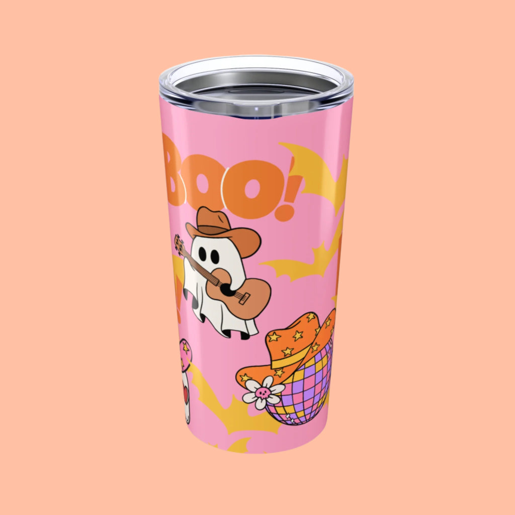 Cowgirl ghost tumbler , 20 oz hot girl halloween cup