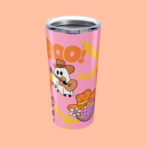 Cowgirl ghost tumbler , 20 oz hot girl halloween cup