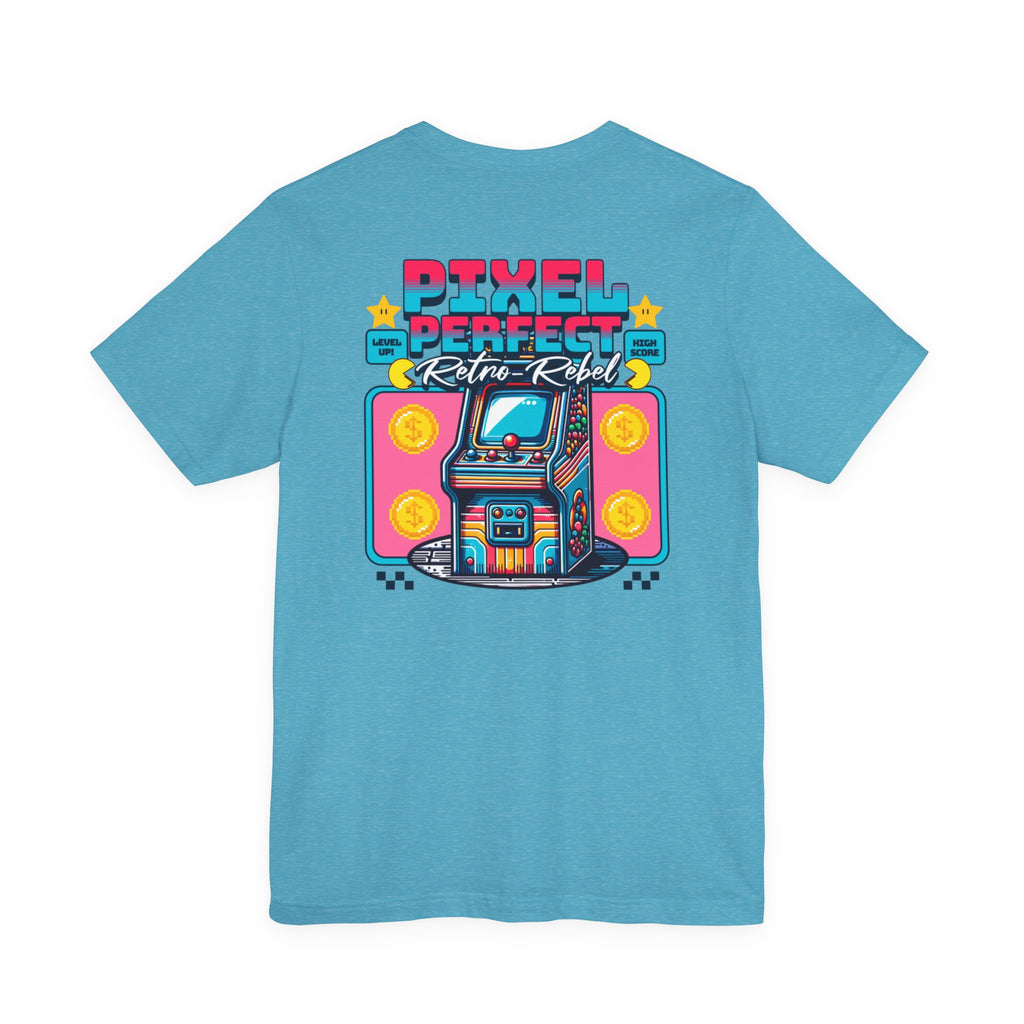 Retro Arcade Unisex Shirt - Insert Coin to look Cooler, Pixel Perfect - Retro Rebel , Y2K Shirt , 80s 90s Gamer Tee
