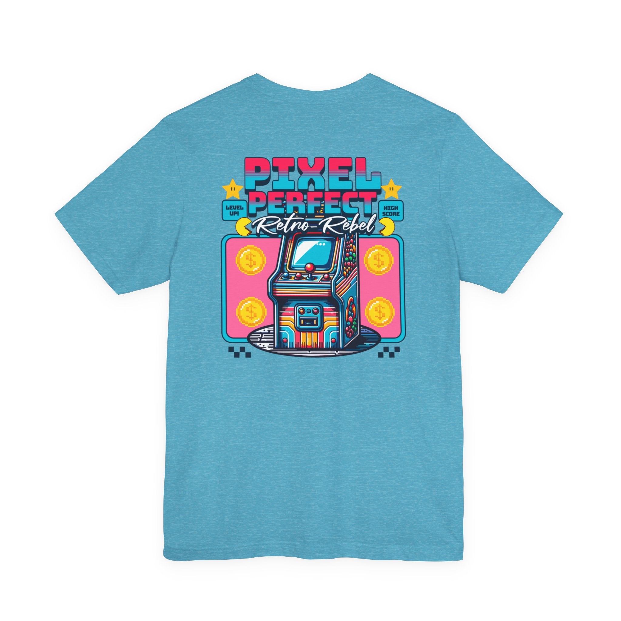 Retro Arcade Unisex Shirt - Insert Coin to look Cooler, Pixel Perfect - Retro Rebel , Y2K Shirt , 80s 90s Gamer Tee