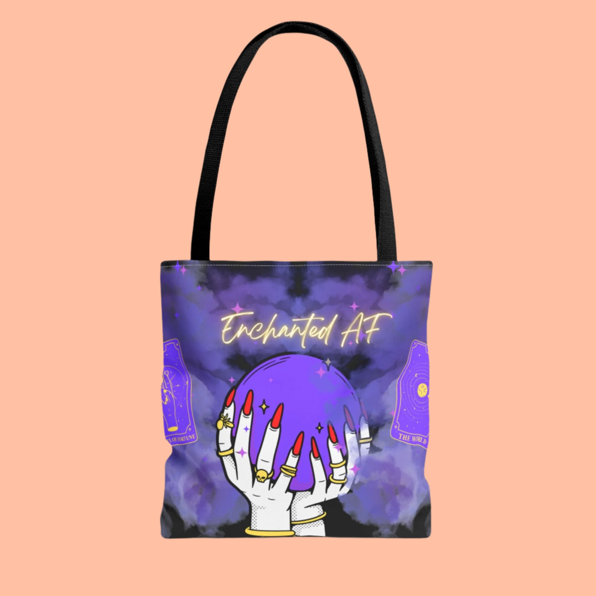 Enchanted AF Tote, Witchy handbag - Can not actually tell your future.