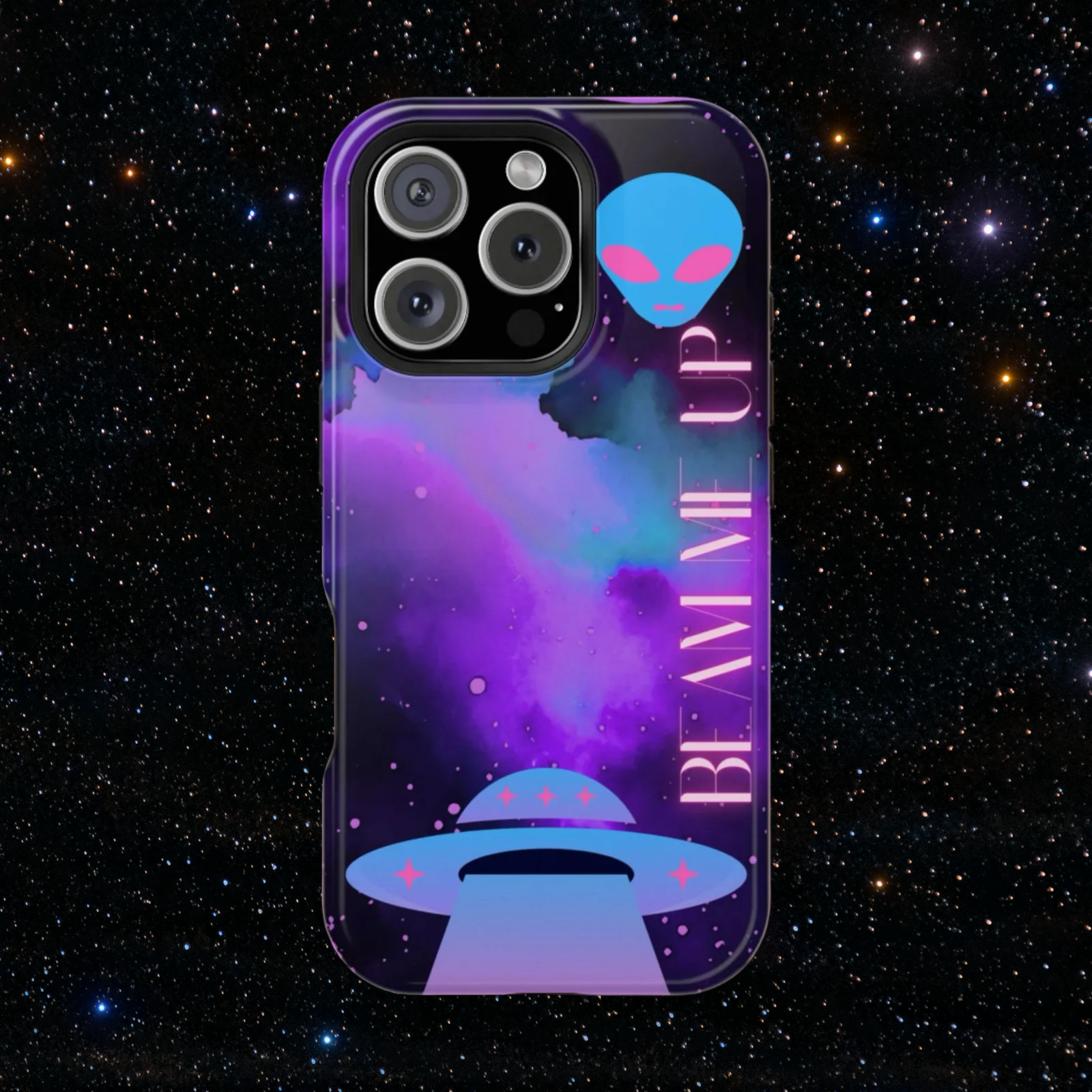 Beam Me Up Alien Phone Case