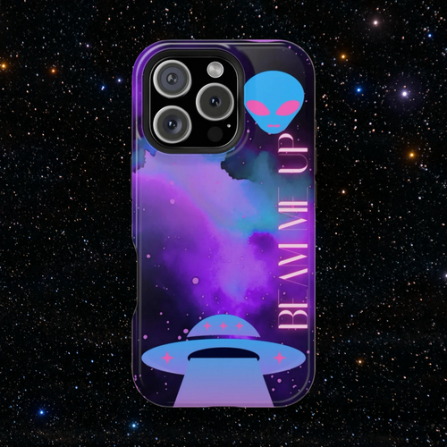 Beam Me Up Alien Phone Case