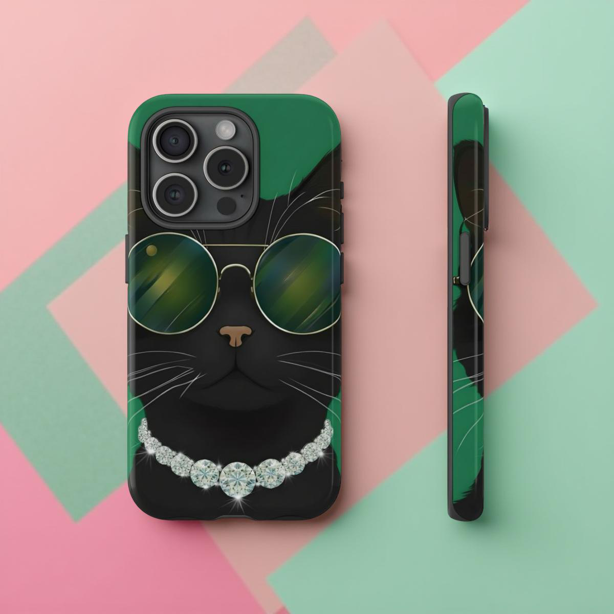 Purrlux Vibes - Glam Cat iPhone - Samsung Galaxy case