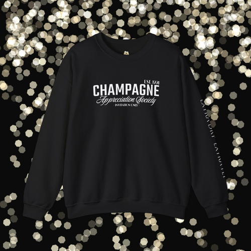 Champagne Appreciation Society Sweatshirt, Unisex - Comfy Polyblend
