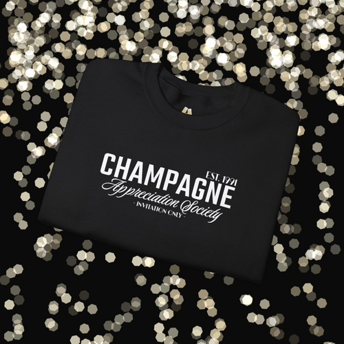 Champagne Appreciation Society Sweatshirt, Unisex - Comfy Polyblend